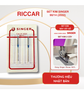 Set 2 cây kim Singer 14 máy vắt sổ gia đình 