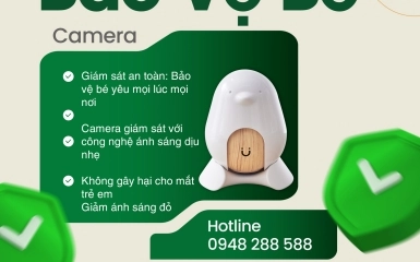 Camera giám sát em bé dùng pin sạc mới nhất
