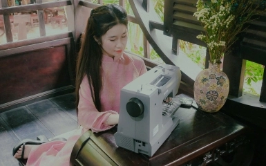 Tự Tay May Áo Dài Tết Đơn Giản Tại Nhà Với Máy May Gia Đình Riccar